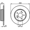 BOSCH stabdžių diskas 0986478446 A1294230412