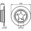 Bosch Stabdžių Diskas Mercedes-Benz SL Convertible 300SL 320 500 Benz W201 E 2.5-16 A 0004205021 0004205023 0004205025