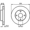 Bosch Stabdžių Diskas Mazda 323C 323S 323F 1.3 1.4 1.5 1.6 Brembo 70041022 70041023