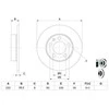 BOSCH stabdžių diskas 0986478868 2Q0615601H