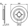 Bosch Stabdžių Diskas Ford Focus Mk1 St170 2.0 DBW DAW DNW 1711865 1711866 1711867
