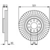 Bosch Stabdžių Diskas VW Passat B5 1.9 TDI 2.0 2.8 4motion 4B0601111A 4B0611111A
