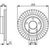 BOSCH stabdžių diskas 0986479A42 34211162968