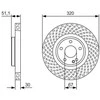 Bosch Stabdžių Diskas Infiniti Q30 QX30 Mercedes-Benz A B CLA GLA 0002568002 0002568003