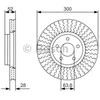 BOSCH stabdžių diskas 0986479D38