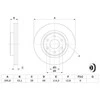 BOSCH stabdžių diskas 0986479D66 40206JR70B