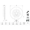 Bosch Stabdžių Diskas Jaguar E Pace Land Rover Range Rover Evoque Discovery Sport LR028321 LR030332 LR030333