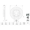 Bosch Stabdžių Diskas Citroen C Crosser Mitsubishi Outlander Lancer 4204 02 4204 02 4204 03 4204 03 4204 04