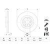 Bosch Stabdžių Diskas Mercedes Benz ML GL GLE GLS 350 400 4Matic 1644200113 1644200213