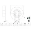 Bosch Stabdžių Diskas Peugeot 508 I SW 2.0 BlueHDi 180 4242000A 4242000B
