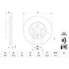 BOSCH stabdžių diskas 0986479F22 2N0615301B
