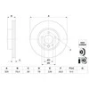 BOSCH stabdžių diskas 0986479F22 2N0615301B