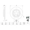 Bosch Stabdžių Diskas Mercedes-Benz A220 A250 Cla200 Cla220 Cla250 0044205023 0044205024