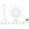BOSCH stabdžių diskas 0986479F83 13521008