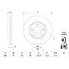 Bosch Stabdžių Diskas Hyundai i10 i30 1.0 1.4 1.6 CRDi 28211-2E000 28211-2E100
