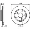 Bosch Stabdžių Diskas Audi 100 200 A8 2.2 2.8 3.7 4.2 4D2 4D8 4D 431 6163 6164 6165