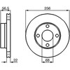 Bosch Stabdžių Diskas Audi 80 B4 Coupe B3 2.0 2.3 2.3E 1781 1984 2226 2309 7136091 7136092