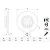 Bosch Stabdžių diskas AUDI A4 A5 A6 Q5 Q7 4M0506601 4M0506601A 4M0506601B