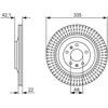 Bosch Stabdžių Diskas AUDI A8 D3 BENTLEY Continental GT VW Phaeton 3D1 4E2 4E8 3W0605601A 3W0605601B