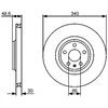 Bosch Stabdžių Diskas Audi TT Coupe 8J3 Roadster 8J9 1.8 2.0 TFSI TDI Quattro 4F0598151A 4F0598151B