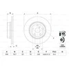 Bosch Stabdžių Diskas BMW X3 E83 2.0d 2.0i 3.0d 34216754033 34216754034 34216754035