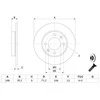 Bosch Stabdžių Diskas Citroen Berlingo C3 C4 Peugeot Partner 307 1007 1.4 1.6 HDi 2.0 95VB1503 4249F7 4249F8