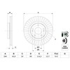 Bosch Stabdžių Diskas Citroen C Crosser Mitsubishi Outlander Lancer 4204 02 4204 02 4204 03 4204 03 4204 04