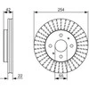 Bosch Stabdžių Diskas DAIHATSU Sirion Materia SUBARU Justy 1.0 1.3 1.5 04465-0E010 04465-0E020