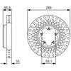 Bosch Stabdžių Diskas Ford Transit Custom V362 Tourneo Transit V363 2 2 TDCi 2198 ccm 100 125 155 hp BSG Brembo 26774 26775