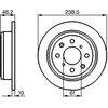 Bosch Stabdžių diskas Honda Accord Civic Prelude Concerto 2.0 1.6 464101 464102 464103 464104