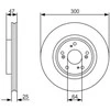 Bosch Stabdžių Diskas Honda Civic VII CRV II Integra III 42451SVAA01 42451SVAA02 42451SVAA03