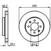 Bosch Stabdžių Diskas Honda Civic VII Hatchback 1.7 CTDi EP4 EU9 42013-SDA-004 42013-SDA-005