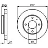 Bosch Stabdžių Diskas Hyundai Coupe I Lantra II Sonata IV 583111G000 583111G050 583111G051