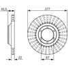 Bosch Stabdžių Diskas Hyundai Galloper Ii Galloper I Mitsubishi Galloper 2 5 Td 3 0 V6 2476 2972 Ccm