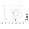 Bosch Stabdžių Diskas Hyundai i10 i30 1.0 1.4 1.6 CRDi 28211-2E000 28211-2E100