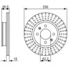 Bosch Stabdžių diskas Hyundai I20 I Hatchback 1.2 1248ccm 78hp 82hp 84hp 86hp 55202050 55202060 55202070
