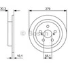 Bosch Stabdžių Diskas LEXUS CT 200h TOYOTA Urban Cruiser Priekinis 04465-0E010 04465-0E020