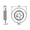 Bosch Stabdžių Diskas Mercedes Benz Ml Class W163 M Class Ml320 Ml350 Ml430 Ml500