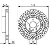 Bosch Stabdžių Diskas Mercedes Benz Sl Convertible R230 350 3.7 230.467 A 002 420 1714 A 002 420 1914