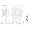 Bosch Stabdžių Diskas Mercedes-Benz Vario 813 815 816 818 4x4 670373 670374