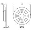 Bosch Stabdžių Diskas Mini Clubman R55 Hatchback R56 Convertible R57 Coupe R58 Roadster R59 34116757841 34116757842