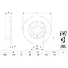Bosch Stabdžių Diskas NISSAN NV400 OPEL Movano RENAULT Master III VAUXHALL Movano Mk2 04466 5000 04466 5001 04466 5002