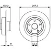 Bosch Stabdžių Diskas Renault Megane Clio Stabdžių Diskas 7701203501 7701203502 7701203503