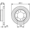 Bosch Stabdžių Diskas Toyota Hilux Fortuner 2.5D 2.7 3.0D 0440656020 0440656030