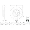 Bosch Stabdžių Diskas Toyota Hilux VIII Pickup 2 0 2 7 2 8 D 04465 35210 04465 35220