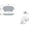 Bosch Stabdžių komplektas Diskiniai Stabdžiai Dacia Logan Renault Clio Mercedes Citan 4405101 4405102 4405103
