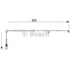 BOSCH stabdžių trinkelių nusidėvėjimo jutiklis Land Rover Range Rover Iii (l322) 1987473579