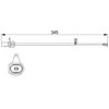 BOSCH stabdžių trinkelių nusidėvėjimo jutiklis 1987474507 4G0615121C