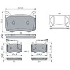 BOSCH stabdžių trinkelių rinkinys 0986424385 77367676