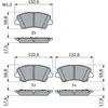BOSCH stabdžių trinkelių rinkinys 0986424863 58101G4A05